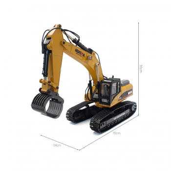 1:14 23 channel full metal excavator