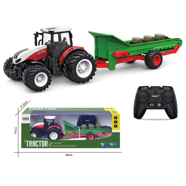 2.4G 1:24 6CH RC Farm F&ouml;rderwagen mit Breitreifen