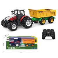 2.4G 1:24 6CH RC Farm Dump Trailers mit breitem Rad
