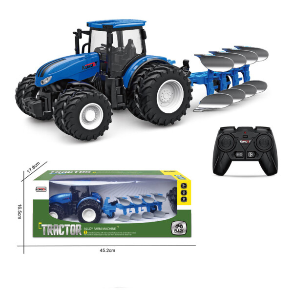 2.4G 1:24 6CH RC Alloy Kipp-Pfl&uuml;ge Auto mit acht R&auml;dern