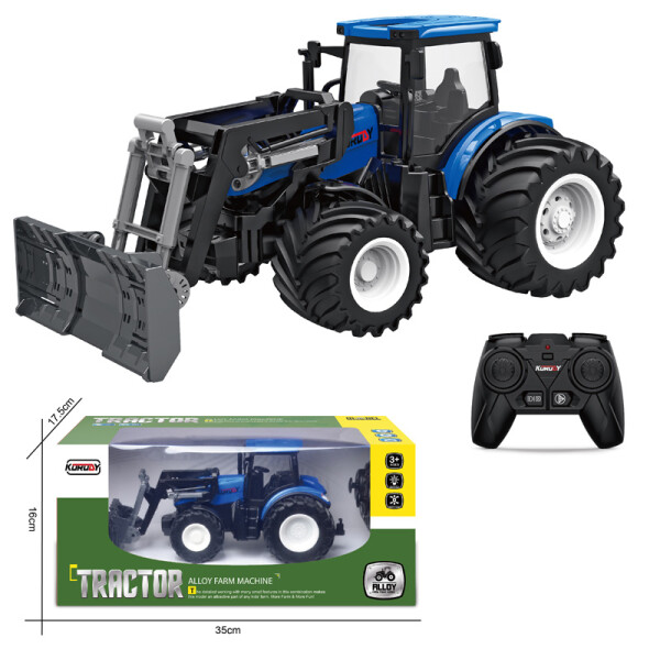 2.4G 1:24 6CH  RC-alloy farmer pushing the plate truck(wide wheel)