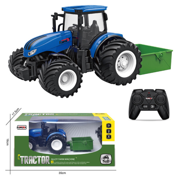 2.4G 1:24 6CH  RC-alloy farmer tilt bucket truck(wide wheel)