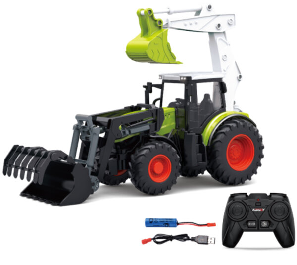 6663 Ma&szlig;stab 1:24 6-Kanal 2,4 GHz Zweiwege-Bulldozer-Bagger