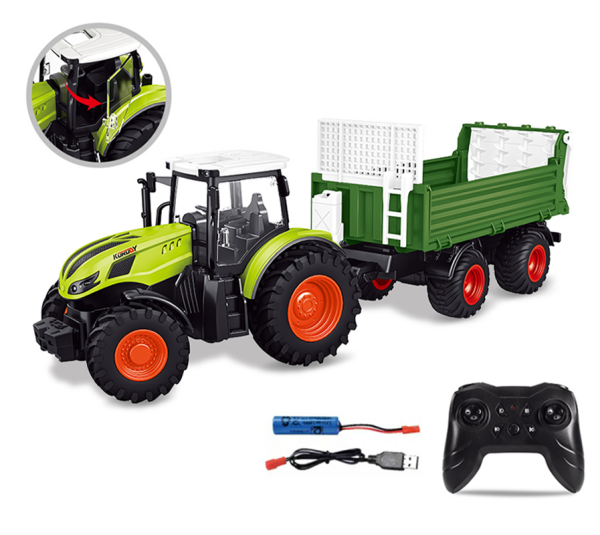 6674 1:24 Ma&szlig;stab 10-Kanal 2,4 GHz Fernsteuerung Landwirtschaftlicher Streuer