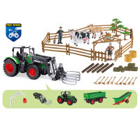 3902 Traktor- und Anh&auml;nger-Set im Ma&szlig;stab 1:24