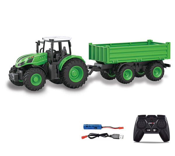 640 1:24 Ma&szlig;stab 6-Kanal 2,4 GHz ferngesteuertes landwirtschaftliches Transportfahrzeug