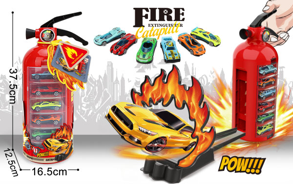 3001 Fahrzeug mit roter Feuerl&ouml;scher-Auswurfschiene