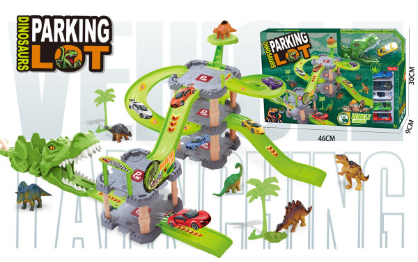 8863 Dinosaurier-Spur-Parkplatz-Katapult