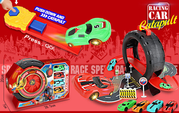 9904 Roter Reifen-Parkplatz Katapultbahn