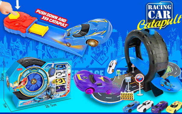 9905 Blauer Reifen-Parkplatz Katapultbahn