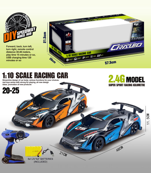 RQ2040 1:10 2,4 GHz Hochgeschwindigkeits-Fernsteuerungsauto