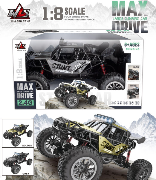 RQ3052 1:8 Ma&szlig;stab 2,4 GHz 4WD Offroad-Crawler aus Aluminium
