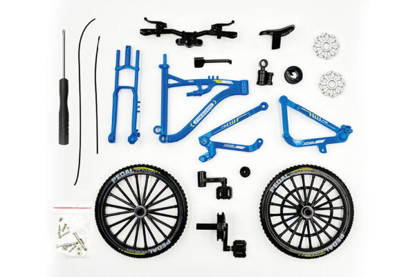 713889 DIY Mountain Bike Fahrrad 1:8 - DIECAST - (blau)
