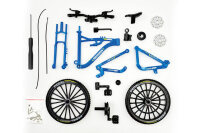713889 DIY Mountain Bike Fahrrad 1:8 - DIECAST - (blau)