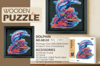 68110 Wooden Puzzle Art - "DELFIN" mit...