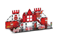 X6037 Magnetbaukasten Feuerwehr-Serie in Buntglasoptik