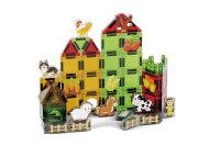 X7041 Magnetbaukasten Farm-Serie in Buntglas-Optik