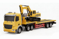 QH2024-3 Ferngesteuerter Lastwagen mit Tieflader &...
