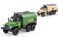 HJ2025-7 Mini Militair-Versorgungs-LKW 1:64 aus Aluminium...