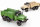 HJ2025-8 Mini Militair-Transport-LKW 1:64 aus Aluminium (mit Licht und USB-C Anschluss)
