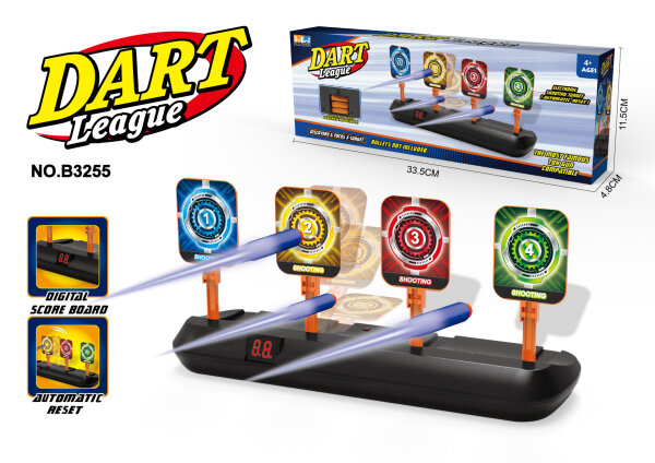 B3255 DART LEAGUE - elektronische Zielscheibe f&uuml;r Soft-Dart-Guns (Set ohne Waffe)