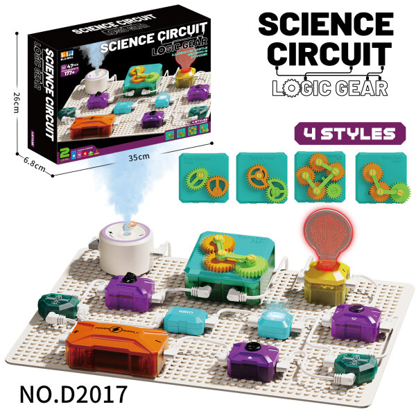 D2017 SIENCE CIRCUIT LOGIC GEAR - Verdampfer + Gear Box B + Gl&uuml;hbirne + Kontrolleuchte inkl. 7 Schaltkreiselemente & 2 Grundplatten